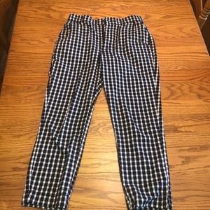 Hollister checked cropped pants!